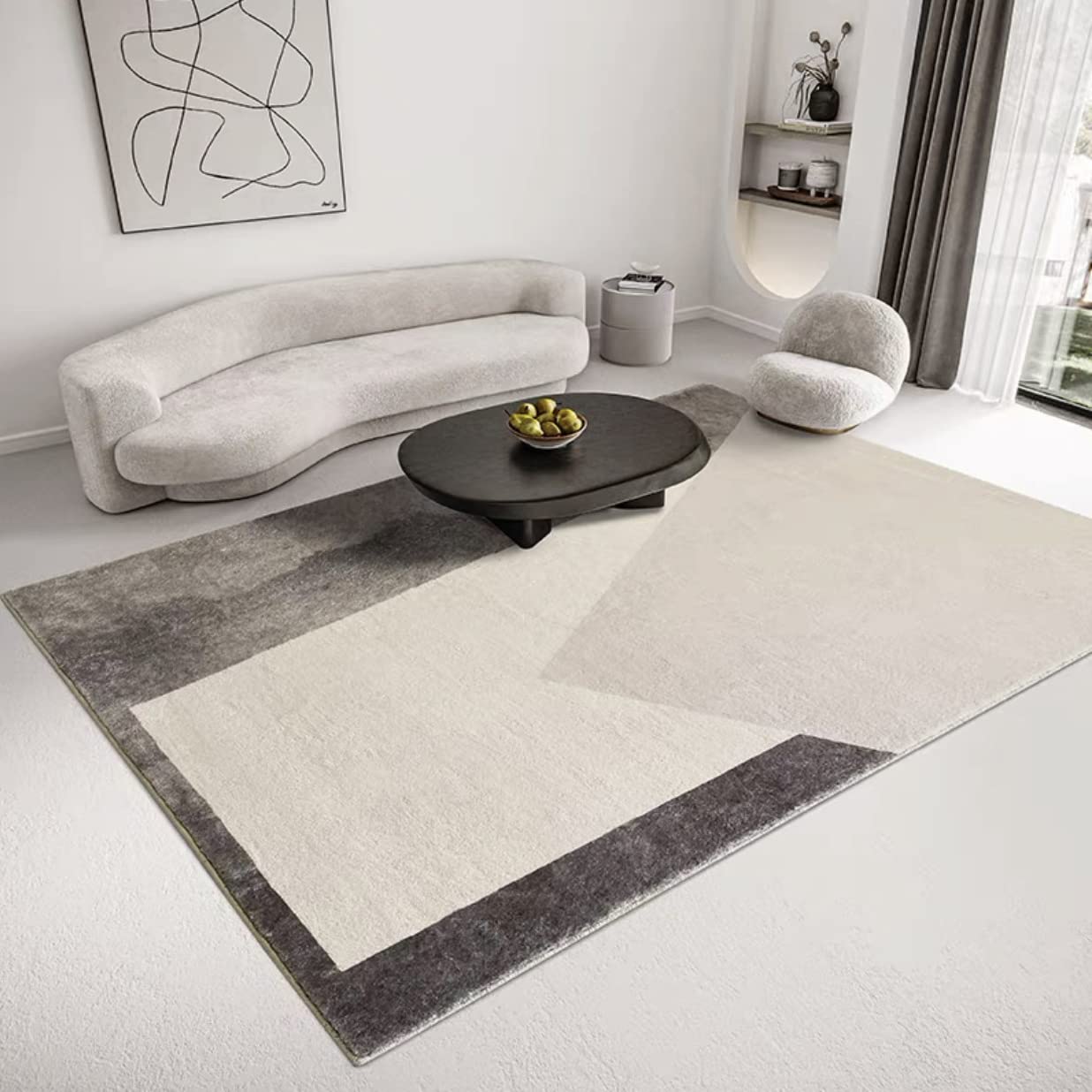 Amazon | 「ORRMALL」カーペット ラグマット わびさび ラグ 滑り止め